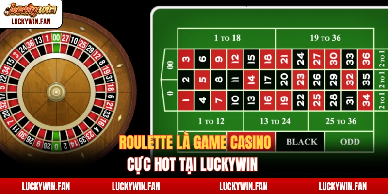 Roulette là game casino cực hot tại Luckywin